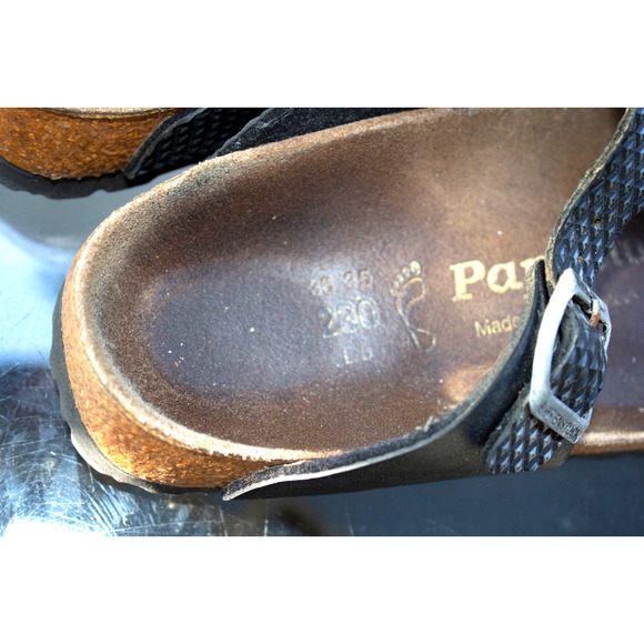 BIRKENSTOCK Sandals Gizeh Thong BLACK Polka Dot Papillio Womens 36-35 / L5 - Picture 7 of 13